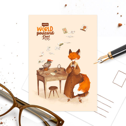 Kaart voor World Postcard Day