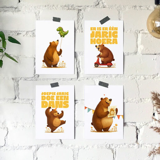 Set met 4 kaarten Studio Draak
