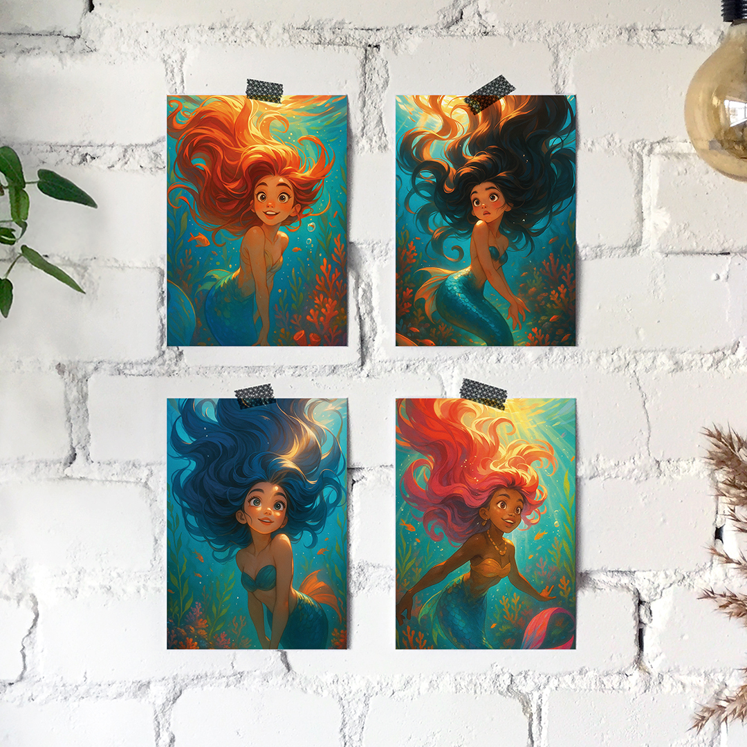 Set met 4 kaarten Studio Draak