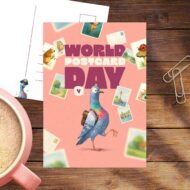 Kaart 'World Postcard Day' van Studio Draak