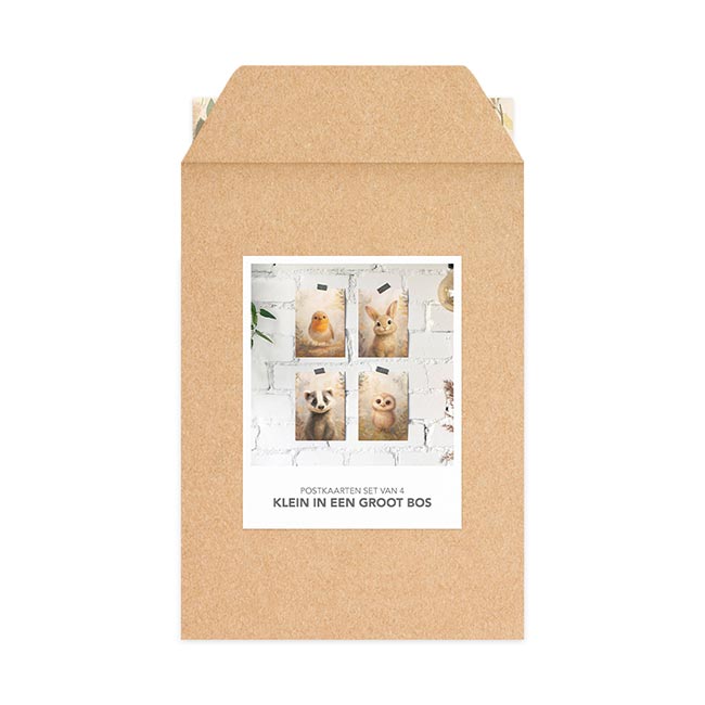 Kaartenset 'Klein in een groot bos' van Studio Draak